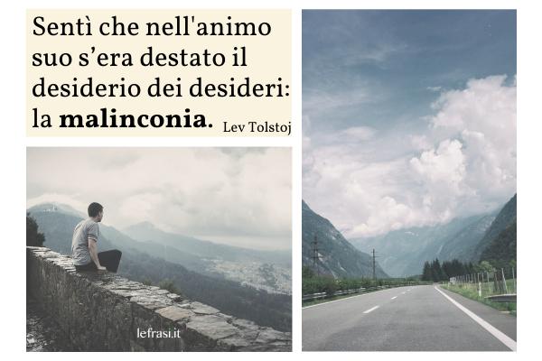 Frasi di Anna Karenina - Sentì che nell'animo suo s’era destato il desiderio dei desideri: la malinconia.