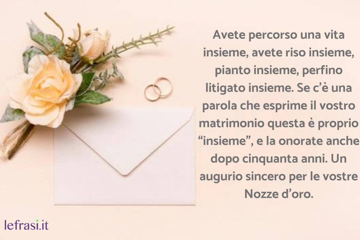 Biglietti Di Auguri Per Le Nozze I migliori Auguri per le Nozze D'oro: Originali ed emozionanti