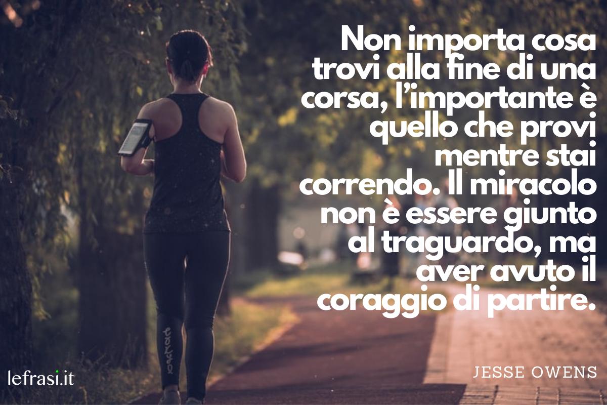 Frasi sulla corsa