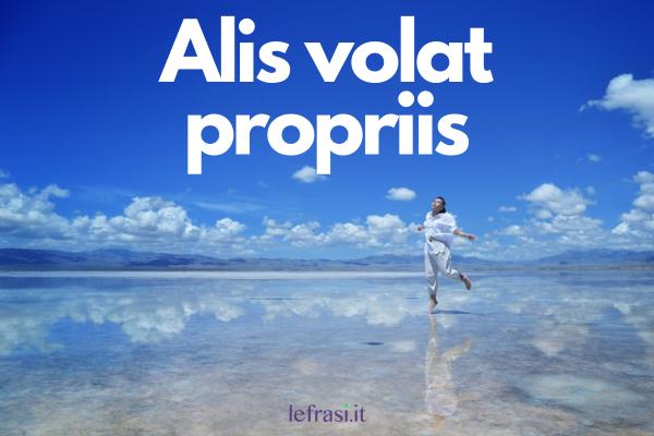 Frasi per tatuaggi - Alis volat propriis