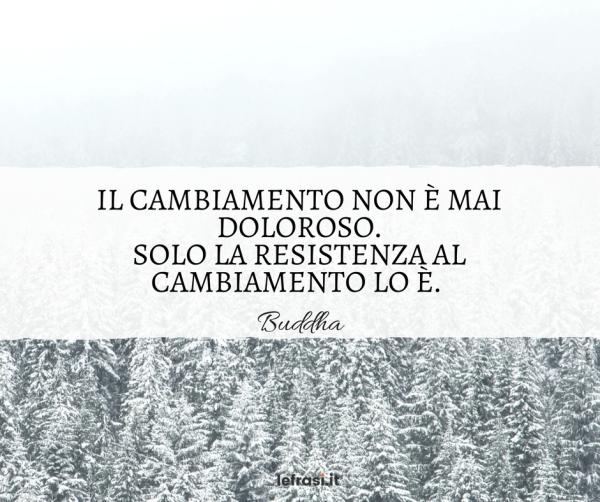 Frasi sul Cambiamento - Il cambiamento non è mai doloroso. Solo la resistenza al cambiamento lo è.