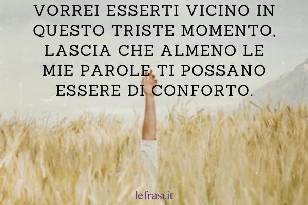 Frasi di Condoglianze formali - Vorrei esserti vicino in questo triste momento, lascia che almeno le mie parole ti possano essere di conforto.