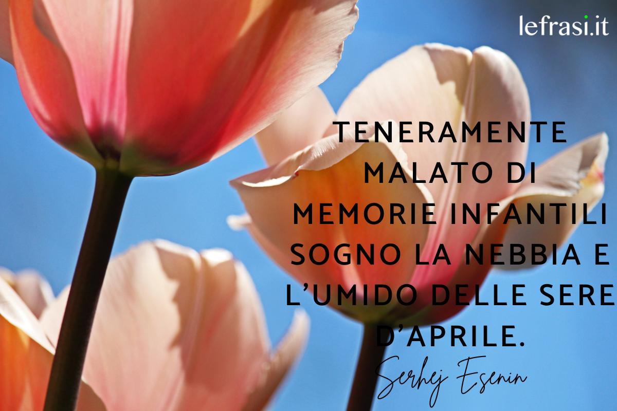 Frasi di benvenuto aprile